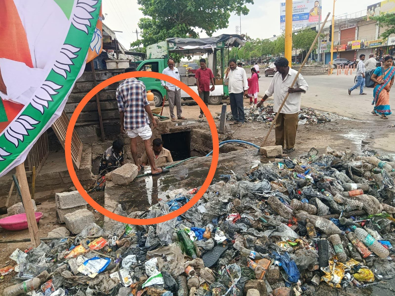 sanitation workers